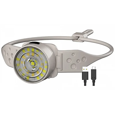 Lanterna de Cap G25 Frontala LED Alb si Color Banda Flexibila USB C Lanterna de Cap G25 Frontala LED Alb si Color Banda Flexibila USB C