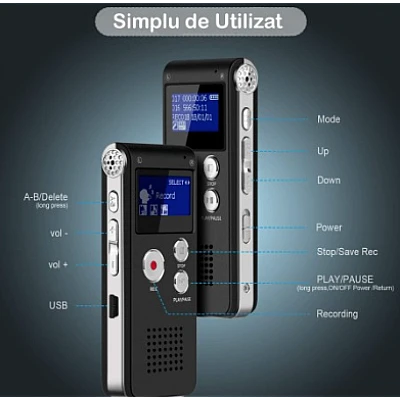 Reportofon digital Andowl Q LY77 16G Hifi MP3/WAV Reportofon digital Andowl Q LY77 16G Hifi MP3/WAV