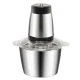 Tocator Electric Multifunctional Q JR842 650W cu 2 Viteze din Inox pentru Carne Fructe si Legume Capacitate 3L