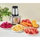 Tocator Electric Multifunctional Q JR842 650W cu 2 Viteze din Inox pentru Carne Fructe si Legume Capacitate 3L