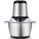 Tocator Electric Multifunctional Q JR842 650W cu 2 Viteze din Inox pentru Carne Fructe si Legume Capacitate 3L