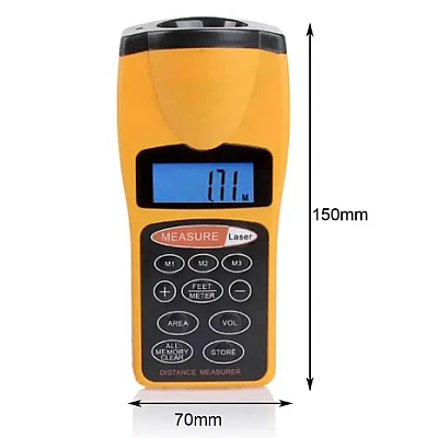 Telemetru electronic profesional cu Laser Andowl Q C3007 portocaliu Telemetru electronic profesional cu Laser Andowl Q C3007 portocaliu