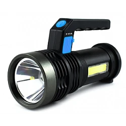 Lanterna cu LED Q LED556 cu 1000 lumeni acumulator integrat lumina laterala COB negru
