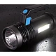 Lanterna cu LED Q LED556 cu 1000 lumeni acumulator integrat lumina laterala COB negru Lanterna cu LED Q LED556 cu 1000 lumeni acumulator integrat lumina laterala COB negru