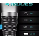 Lanterna cu LED Q LED556 cu 1000 lumeni acumulator integrat lumina laterala COB negru Lanterna cu LED Q LED556 cu 1000 lumeni acumulator integrat lumina laterala COB negru