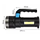 Lanterna cu LED Q LED556 cu 1000 lumeni acumulator integrat lumina laterala COB negru Lanterna cu LED Q LED556 cu 1000 lumeni acumulator integrat lumina laterala COB negru