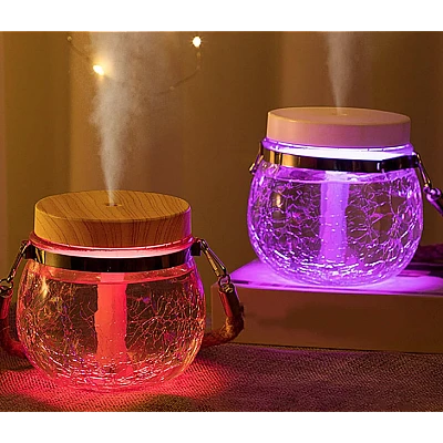 Umidificator Iluminat 8 LED uri 2W ABS 400 ml Transparent ANDOWL QZJ987 Umidificator Iluminat 8 LED uri 2W ABS 400 ml Transparent ANDOWL QZJ987