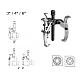 Extractor de rulmenti cu 3 Brate marimea 3 de 75 Mm