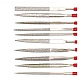 Set 10 Pile de precizie diamantate Diverse Forme 3x140x6 mm GR65006 Set 10 Pile de precizie diamantate Diverse Forme 3x140x6 mm GR65006