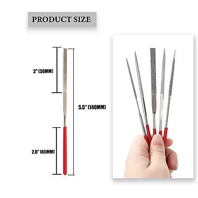 Set 10 Pile de precizie diamantate Diverse Forme 3x140x6 mm GR65006 Set 10 Pile de precizie diamantate Diverse Forme 3x140x6 mm GR65006