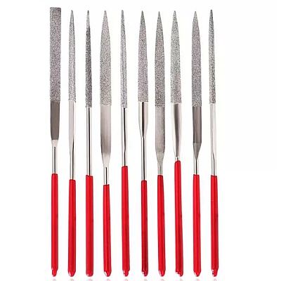 Set 10 Pile de precizie diamantate Diverse Forme 3x140x6 mm GR65006 Set 10 Pile de precizie diamantate Diverse Forme 3x140x6 mm GR65006