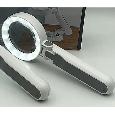 Lupa pliabila de birou DH100SC cu 24 leduri si incarcare USB Lupa pliabila de birou DH100SC cu 24 leduri si incarcare USB