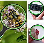 Lupa profesionala 90mm 4X cu maner din cauciuc Lupa profesionala 90mm 4X cu maner din cauciuc