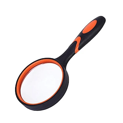 Lupa profesionala 90mm 4X cu maner din cauciuc Lupa profesionala 90mm 4X cu maner din cauciuc