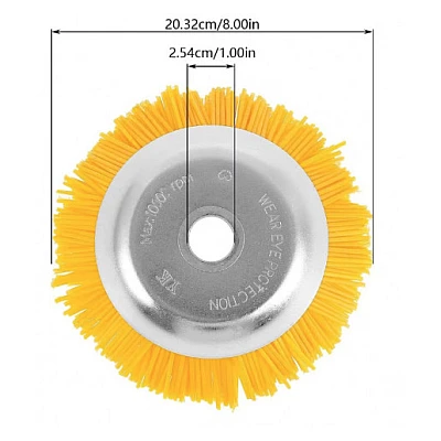 Disc tip perie galbena pentru motocoasa Disc tip perie galbena pentru motocoasa