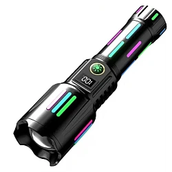 Lanterna tactica profesionala 6500lm KH W515 incarcare tip C 26650mah baterie