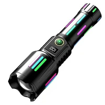 Lanterna tactica profesionala 6500lm KH W515 incarcare tip C 26650mah baterie Lanterna tactica profesionala 6500lm KH W515 incarcare tip C 26650mah baterie