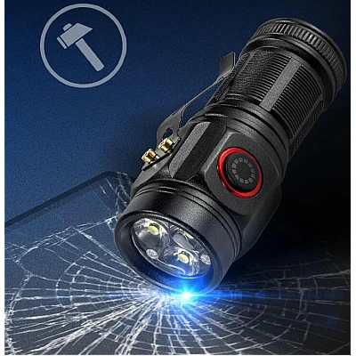 Mini lanterna de mana W5182 puternica cu 3 LED Mini lanterna de mana W5182 puternica cu 3 LED