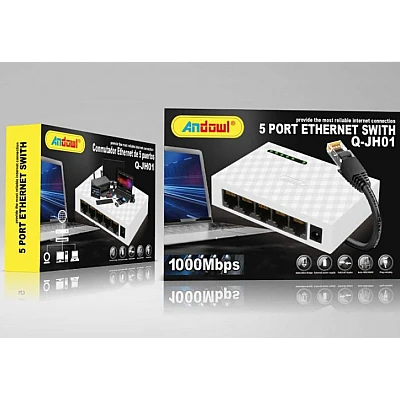 Switch de retea gigabit cu 5 porturi Switch de retea gigabit cu 5 porturi
