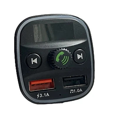 Modulator Fm auto Xd8 cu functie Bluetooth Mod Bt cu doua porturi Usb microSd Negru Modulator Fm auto Xd8 cu functie Bluetooth Mod Bt cu doua porturi Usb microSd Negru