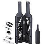 Set cadou in forma de STICLA cu  5 accesorii pentru vin cu 6 piese 32 cm HS