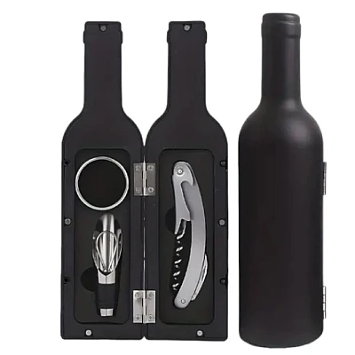 Set cadou in forma de STICLA cu 5 accesorii pentru vin cu 6 piese 32 cm HS Set cadou in forma de STICLA cu 5 accesorii pentru vin cu 6 piese 32 cm HS