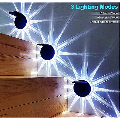 Set 4 lampi solare LED pentru gard model SOARE cu senzor lumina Set 4 lampi solare LED pentru gard model SOARE cu senzor lumina