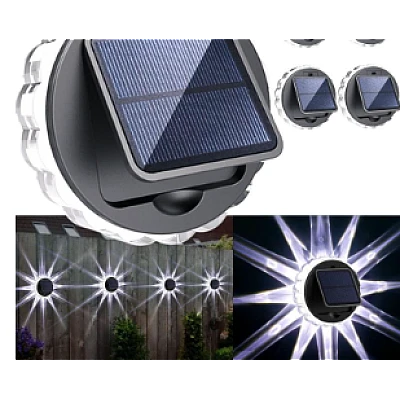 Set 4 lampi solare LED pentru gard model SOARE cu senzor lumina Set 4 lampi solare LED pentru gard model SOARE cu senzor lumina
