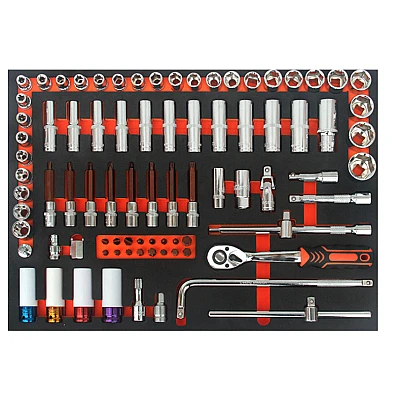 Carucior profesional cu scule pentru atelier 352 piese si 7 sertare 2 piese Carucior profesional cu scule pentru atelier 352 piese si 7 sertare 2 piese
