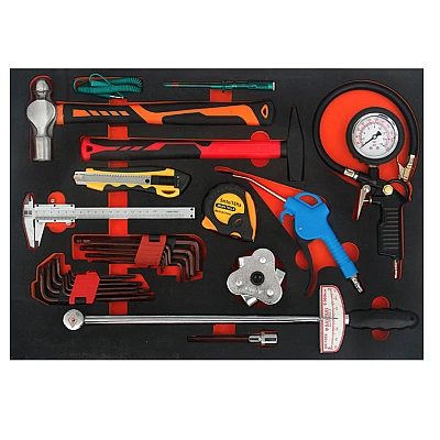 Carucior profesional cu scule pentru atelier 352 piese si 7 sertare 2 piese Carucior profesional cu scule pentru atelier 352 piese si 7 sertare 2 piese