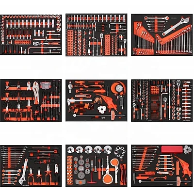 Carucior profesional cu scule pentru atelier 352 piese si 7 sertare 2 piese Carucior profesional cu scule pentru atelier 352 piese si 7 sertare 2 piese