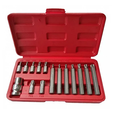 Trusa profesionala de scule 15 piese Biti Torx H10 Trusa profesionala de scule 15 piese Biti Torx H10