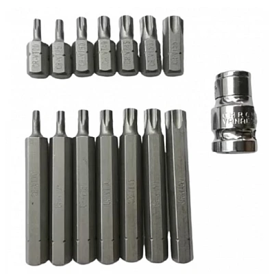 Trusa profesionala de scule 15 piese Biti Torx H10 Trusa profesionala de scule 15 piese Biti Torx H10