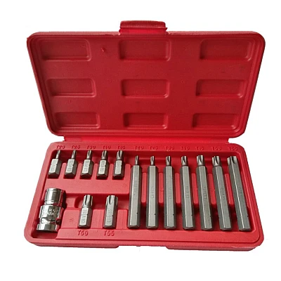 Trusa profesionala de scule 15 piese Biti Torx H10 Trusa profesionala de scule 15 piese Biti Torx H10