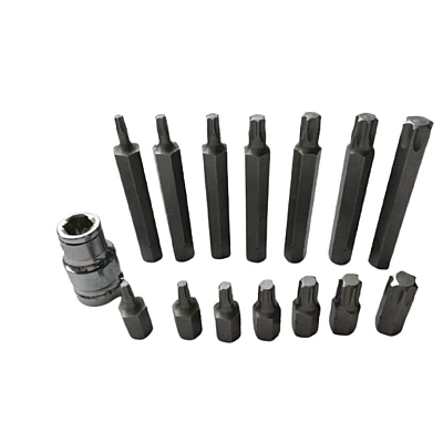 Trusa profesionala de scule 15 piese Biti Torx H10 Trusa profesionala de scule 15 piese Biti Torx H10