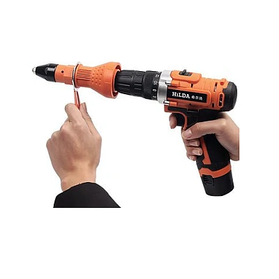 Adaptor electric pentru pistol de nituit portocaliu Adaptor electric pentru pistol de nituit portocaliu
