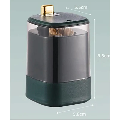 Set 2 Dispensere pentru scobitori cu buton Set 2 Dispensere pentru scobitori cu buton