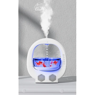 Umidificator Y11 cu antigravitatie 3 in 1 pentru birou cu difuzor Bluetooth Umidificator Y11 cu antigravitatie 3 in 1 pentru birou cu difuzor Bluetooth