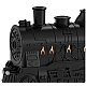 Difuzor de aromaterapie pentru uleiuri esentiale tip Locomotiva capacitate 300 ML