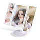 Oglinda Tripla Cosmetica Iluminata LED Marire 1x / 3x / 5x / 10x Rotatie 180 grade Oglinda Tripla Cosmetica Iluminata LED Marire 1x / 3x / 5x / 10x Rotatie 180 grade