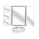 Oglinda Tripla Cosmetica Iluminata LED Marire 1x / 3x / 5x / 10x Rotatie 180 grade Oglinda Tripla Cosmetica Iluminata LED Marire 1x / 3x / 5x / 10x Rotatie 180 grade