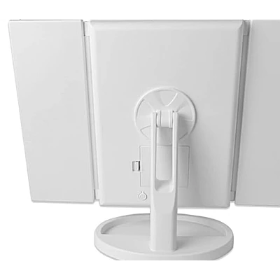 Oglinda Tripla Cosmetica Iluminata LED Marire 1x / 3x / 5x / 10x Rotatie 180 grade Oglinda Tripla Cosmetica Iluminata LED Marire 1x / 3x / 5x / 10x Rotatie 180 grade