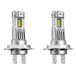 Set 2 becuri auto LED FQ5 H7 cu ventilator 12V putere 180W culoare 6000K 2 SMD 10000LM/bec