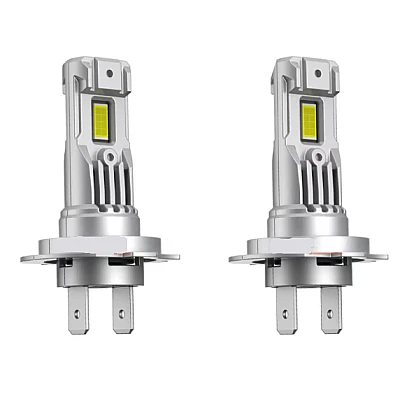 Set 2 becuri auto LED FQ5 H7 cu ventilator 12V putere 180W culoare 6000K 2 SMD 10000LM/bec Set 2 becuri auto LED FQ5 H7 cu ventilator 12V putere 180W culoare 6000K 2 SMD 10000LM/bec
