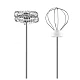Mixer frappe cu 2 capete, 3 trepte de viteza ALB Mixer frappe cu 2 capete, 3 trepte de viteza ALB