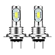 Set 2 becuri auto LED H7 3570 7000LM 2SMD temperatura culoare 6000K putere 80W Set 2 becuri auto LED H7 3570 7000LM 2SMD temperatura culoare 6000K putere 80W