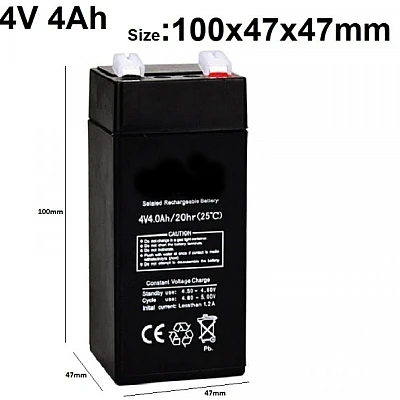 Acumulator Reincarcabil MX941 Plumb Acid 4V 4Ah pentru Cantar Electronic de 350kg Acumulator Reincarcabil MX941 Plumb Acid 4V 4Ah pentru Cantar Electronic de 350kg