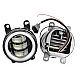 Set 2 proiectoare ceata cu DRL Angel Eyes 89 milimetri 3.5” cu 3 functii alb cu semnal galben Set 2 proiectoare ceata cu DRL Angel Eyes 89 milimetri 3.5” cu 3 functii alb cu semnal galben