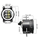 Set 2 proiectoare ceata cu DRL Angel Eyes 89 milimetri 3.5” cu 3 functii alb cu semnal galben Set 2 proiectoare ceata cu DRL Angel Eyes 89 milimetri 3.5” cu 3 functii alb cu semnal galben