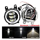Set 2 proiectoare ceata cu DRL Angel Eyes 89 milimetri 3.5” cu 3 functii alb cu semnal galben Set 2 proiectoare ceata cu DRL Angel Eyes 89 milimetri 3.5” cu 3 functii alb cu semnal galben
